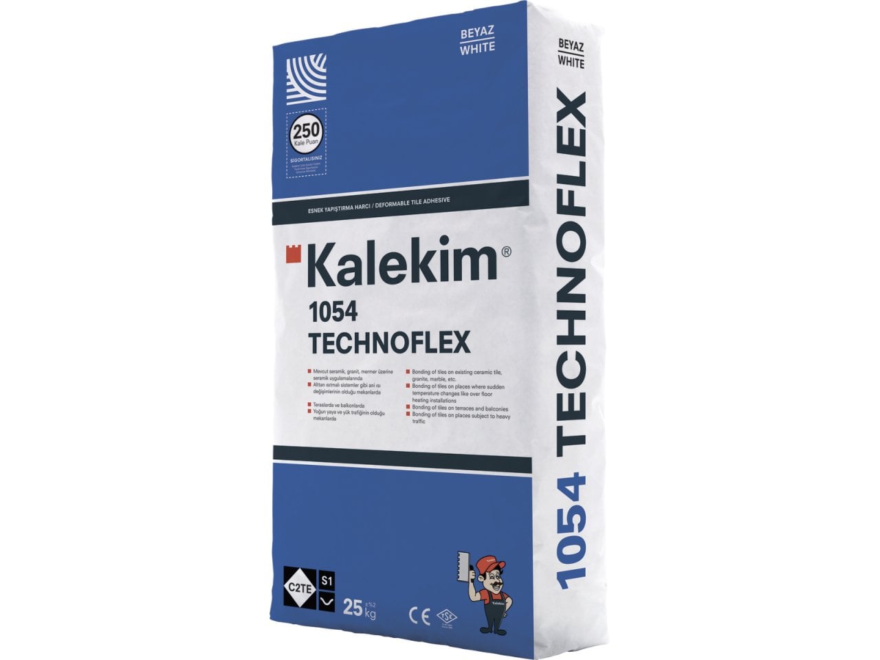 Seramik Yapıştırıcı ve Derz - KALEKİM TECHNOFLEX  1054 (BEYZ) ESNEK YAP HARC | Pinhause