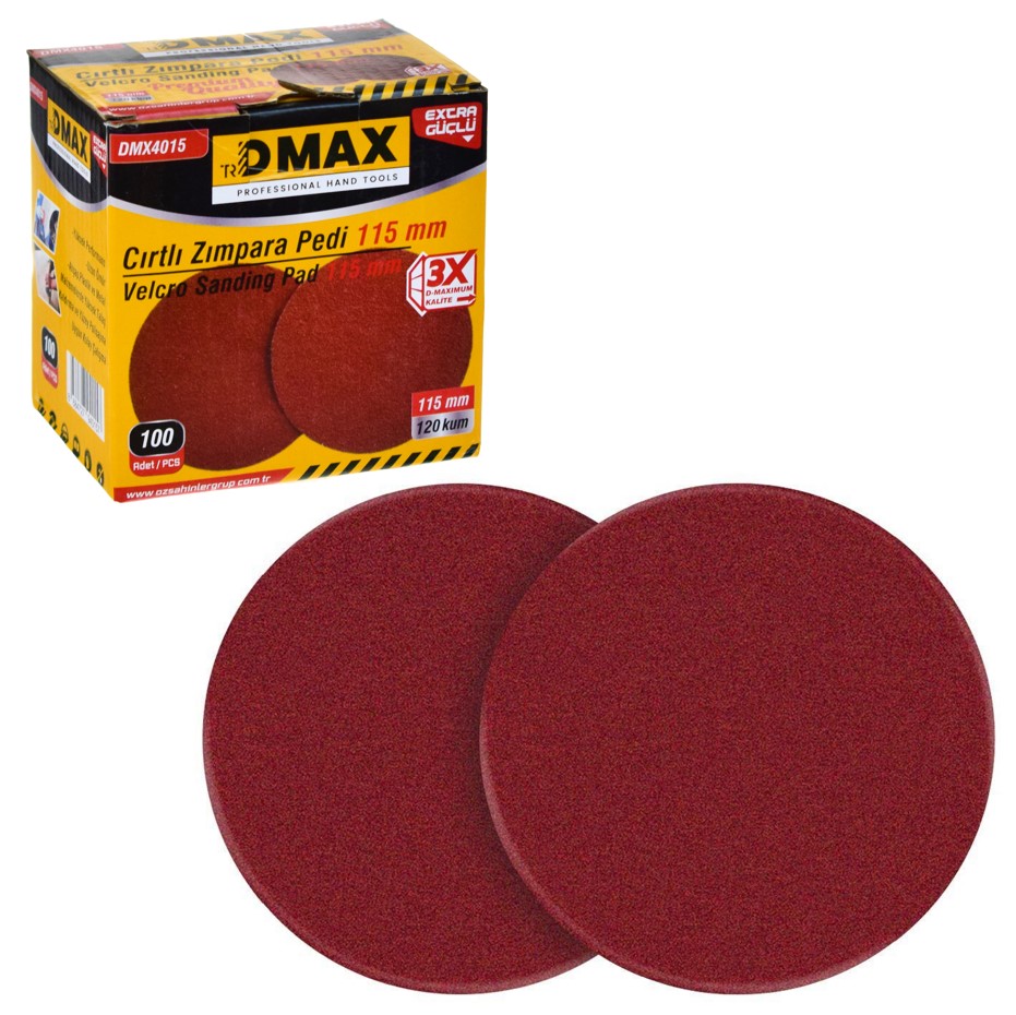 Kum Zımpara - DMAX CIRTLI ZIMPARA 115MM 120 KUM DMX4015 | Pinhause