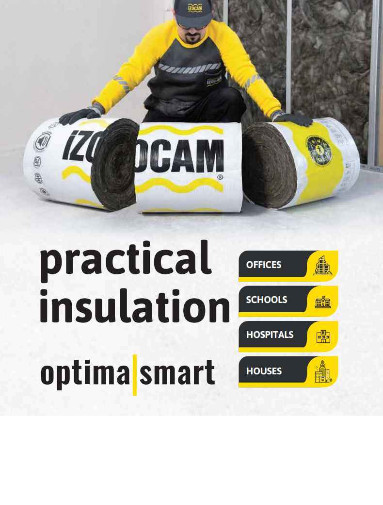 Isı Yalıtım - iZOCAM GW Optima Smart (600+600)  - 5 - En 120 cm * 13,50 Mt 1 Adet 16,20 m² | Pinhause