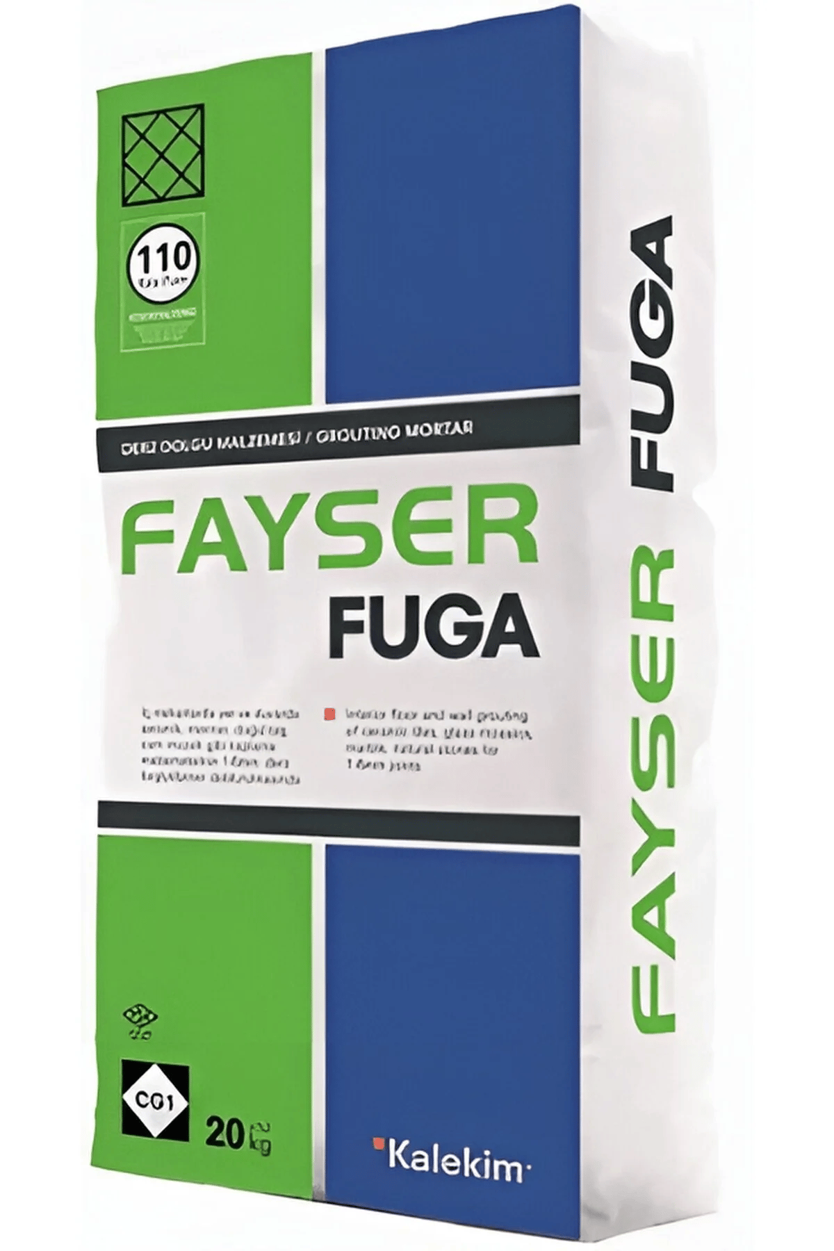 Seramik Yapıştırıcı ve Derz - KALEKİM FAYSER  FUGA BEYAZ 20 KG | Pinhause