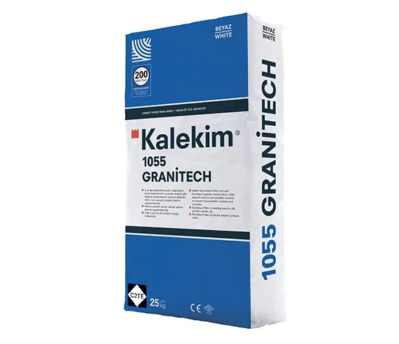 1055 KALEKİM GRANİTECH BEYAZ Esnek Yapıştırma Harcı (C2TE) 25kg